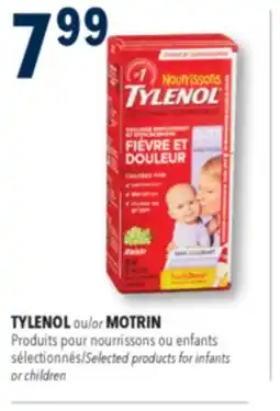 Familiprix TYLENOL Selected products for infants or children offer