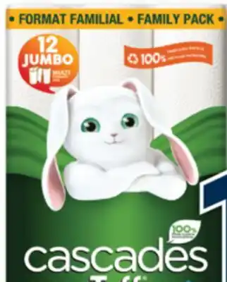 Familiprix CASCADES Tuff Paper towels, 12 jumbo rolls offer