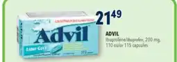 Familiprix ADVIL, Ibuprofen, 200 mg, 110 or 115 capsules offer