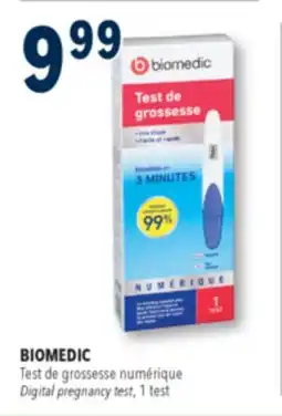 Familiprix BIOMEDIC, Digital pregnancy test, 1 test offer