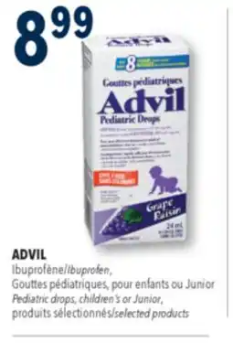 Familiprix ADVIL, Ibuprofen, Pediatric drops, children's or Junior, selected products offer