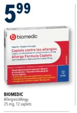 Familiprix BIOMEDIC, Allergy, 25 mg, 12 caplets offer