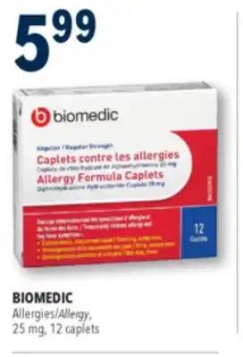 Familiprix BIOMEDIC, Allergy, 25 mg, 12 caplets offer
