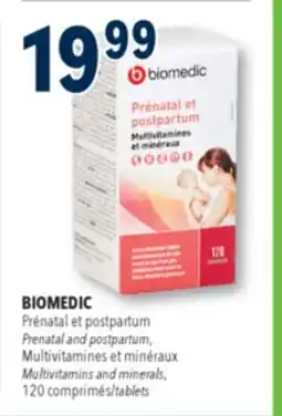 Familiprix BIOMEDIC Multivitamins and minerals, 120 tablets offer