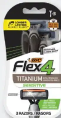 Familiprix Bic Flex4 flexible 4 blades razors 3un offer