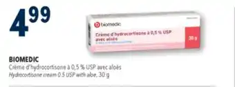 Familiprix BIOMEDIC, Hydrocortisone cream 0.5 USP with aloe, 30 g offer