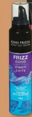Familiprix John Frieda Frizz Ease Dream Curls curl reviver mousse 210g offer