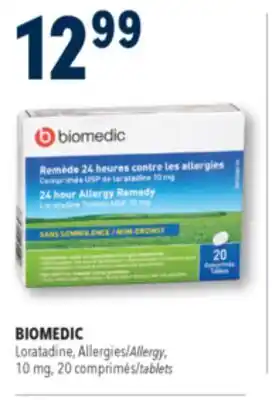 Familiprix Biomedic non-drowsy 24 hour allergy remedy tablets 20un offer
