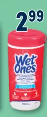 Familiprix WET ONES, Hand and face wipes, 40 units offer
