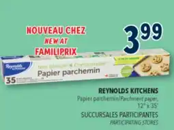 Familiprix Reynolds Kitchens unbleached compostable parchment paper 35' offer