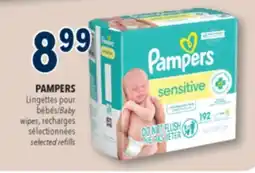 Familiprix PAMPERS, Baby wipes, recharges selected refills offer