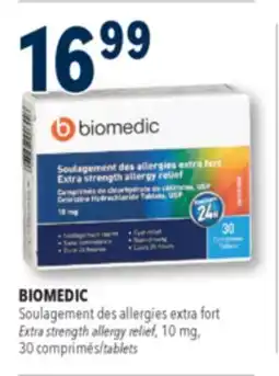Familiprix BIOMEDIC Extra strength allergy relief offer