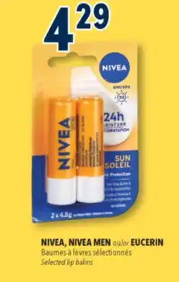 Familiprix Nivea caring lip balm SPF30 Sun offer