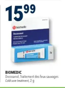 Familiprix BIOMEDIC Docosanol, Cold sore treatment offer