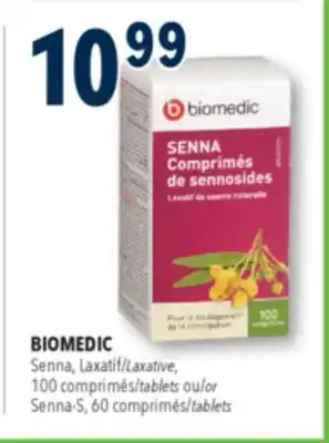 Familiprix BIOMEDIC Laxative, 100 tablets ou/or Senna-S, 60 tablets offer
