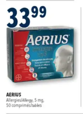 Familiprix Aerius 24h allergy relief tablets 50un offer