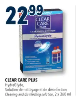 Familiprix CLEAR CARE PLUS HydraGlyde, Cleaning and disinfecting solution, 2 x 360 ml offer