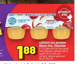 Metro COLLATION AUX POMMES MIEUX‑ÊTRE, SELECTION | LIFE SMART, SELECTION APPLE SNACK offer