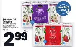 Metro JUS OU COCKTAIL SELECTION | SELECTION JUICE OR COCKTAIL offer