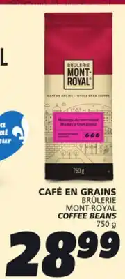 IGA BRÛLERIE MONT-ROYAL COFFEE BEANS offer