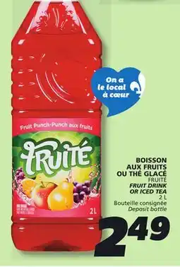 IGA FRUITÉ FRUIT DRINK offer