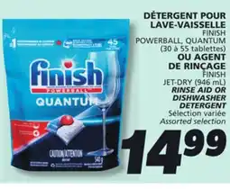IGA FINISH POWERBALL, QUANTUM RINSE AID OR DISHWASHER DETERGENT offer