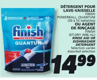 IGA FINISH POWERBALL, QUANTUM RINSE AID OR DISHWASHER DETERGENT offer