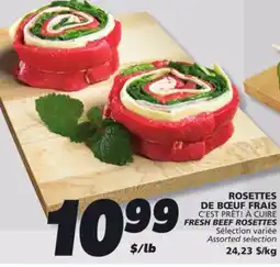 IGA C'EST PRÊT! À CUIRE FRESH BEEF ROSETTES offer