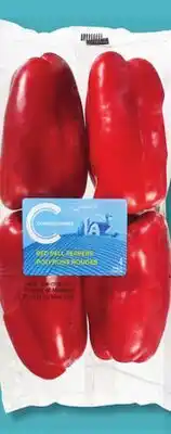 IGA RED OR GREEN PEPPERS offer