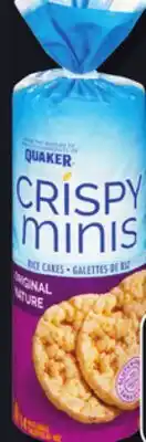 IGA QUAKER CRISPY MINIS RICE CAKES offer