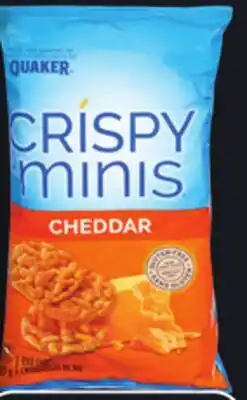 IGA QUAKER CRISPY MINIS RICE CHIPS OR CAKES offer