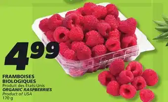 IGA ORGANIC RASPBERRIES offer
