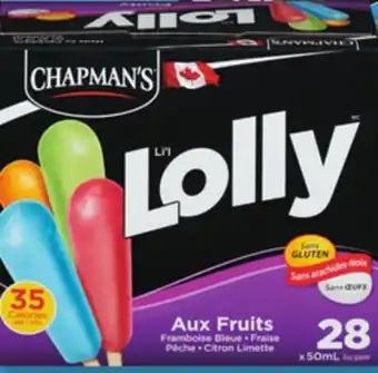 IGA CHAPMAN'S SORBET, FROZEN TREATS OR YOGURT offer
