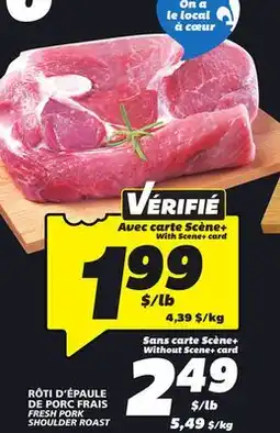 IGA FRESH PORK SHOULDER ROAST offer