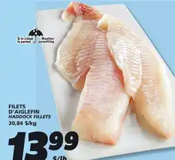 IGA HADDOCK FILLETS offer