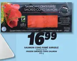IGA VASCO & CO FROZEN SMOKED COHO SALMON offer