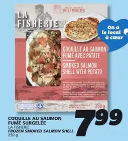 IGA LA FISHERIE FROZEN SMOKED SALMON SHELL offer