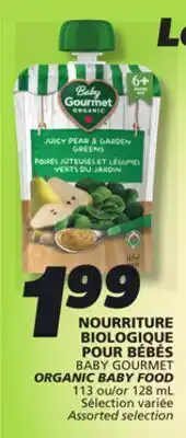 IGA BABY GOURMET ORGANIC BABY FOOD offer