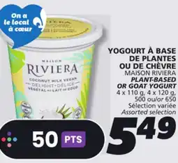 IGA MAISON RIVIERA PLANT-BASED OR GOAT YOGURT offer