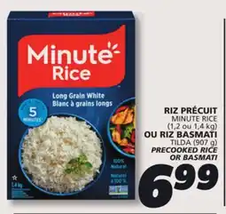 IGA MINUTE RICE PRECOOKED RICE OR BASMATI offer