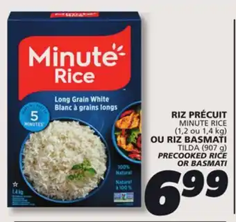 IGA MINUTE RICE PRECOOKED RICE OR BASMATI offer