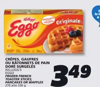IGA EGGO FROZEN FRENCH TOASTER STICKS, PANCAKES OR WAFFLES offer