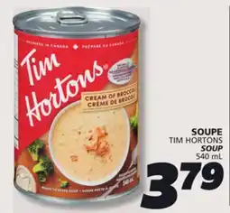 IGA TIM HORTONS SOUP offer