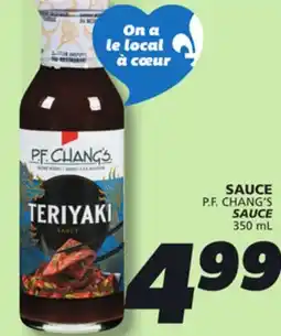 IGA P.F. CHANG'S SAUCE offer