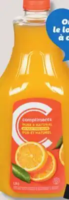 IGA COMPLIMENTS REFRIGERATED ORANGE JUICE offer