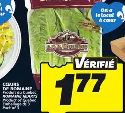 IGA ROMAINE HEARTS offer