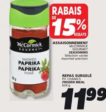 IGA McCORMICK GOURMET SEASONING offer