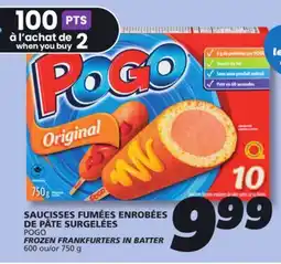 IGA POGO FROZEN FRANKFURTERS IN BATTER offer