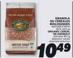 IGA NATURE'S PATH ORGANIC CEREAL offer