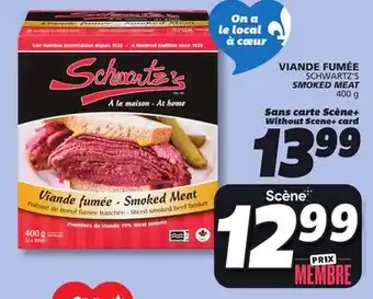 IGA SCHWARTZ'S SMOKED MEAT offer